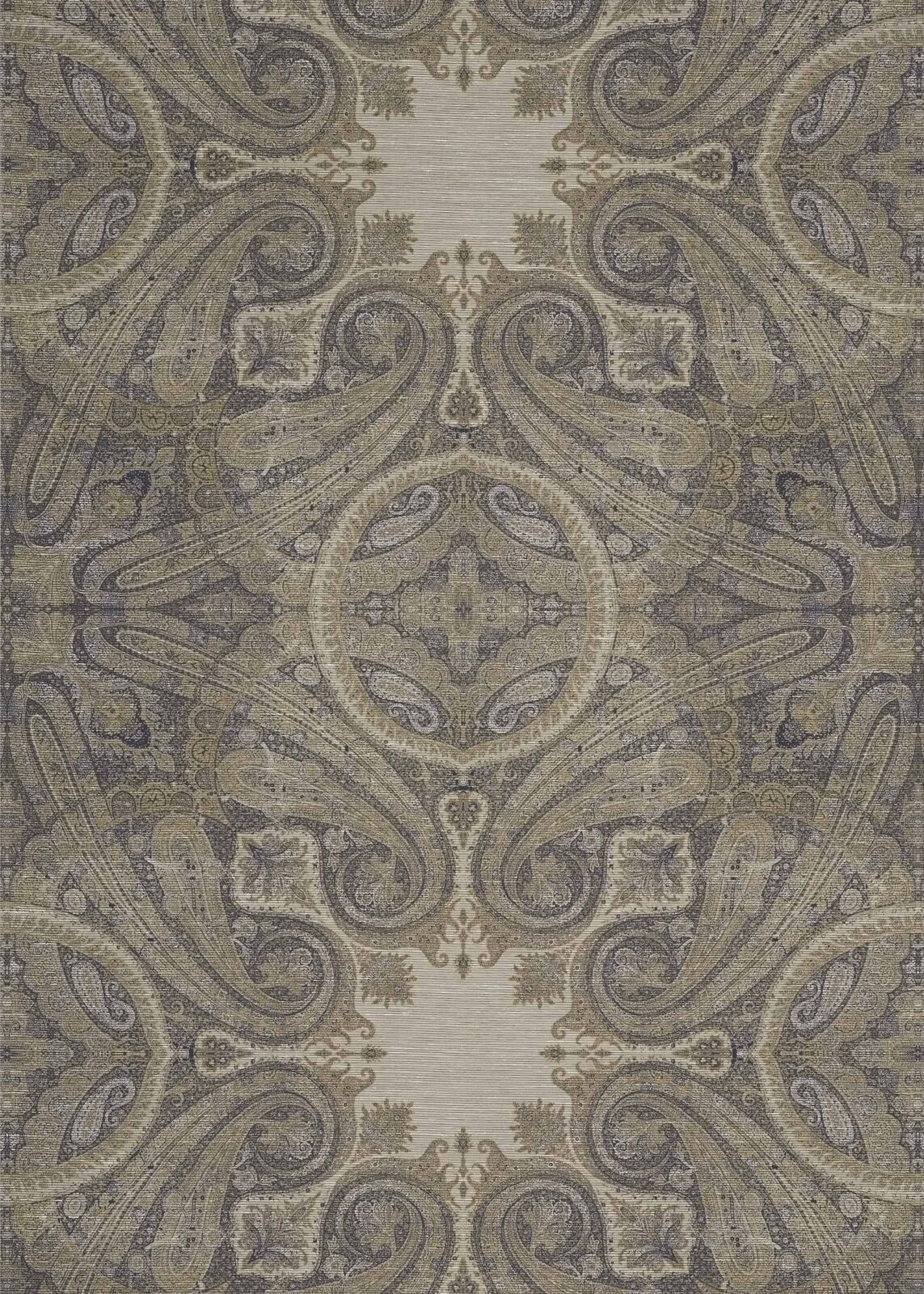 Papel Pintado Elswick Paisley Blue Umber de Gastón y Daniela – imagen principal